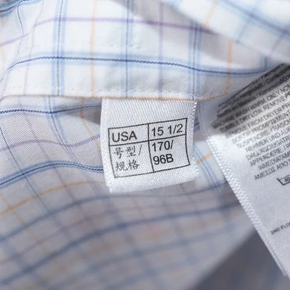 Brooks Brothers Classic Button Down Shirt Men 15 1/2-35 Blue Plaid Supima Cotton - Picture 6 of 8